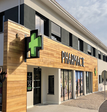 murale croix de pharmacie